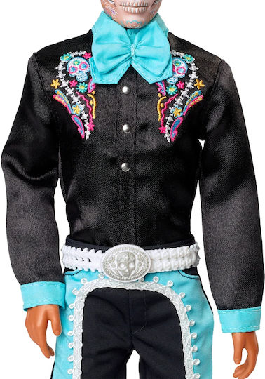 Barbie Dia De Los Muertos Collectible Boy Doll Ken Dia De Muertos for 3+ years+ Years 29cm