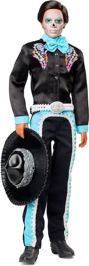 Barbie Dia De Los Muertos Collectible Boy Doll Ken Dia De Muertos for 3+ years+ Years 29cm