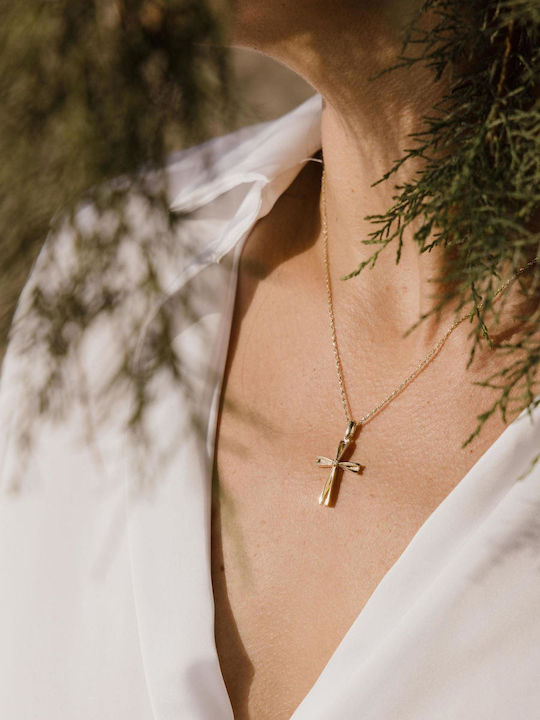 Themelidis Jewels Χρυσός Σταυρός 14Κ Διπλής Όψης Themelidis Jewels Χρυσός Σταυρός 14Κ Διπλής Όψης