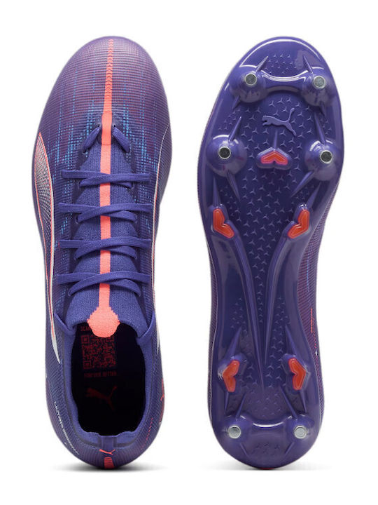 PUMA Ultra 5 Match Fußballschuhe mit Stollen Lila