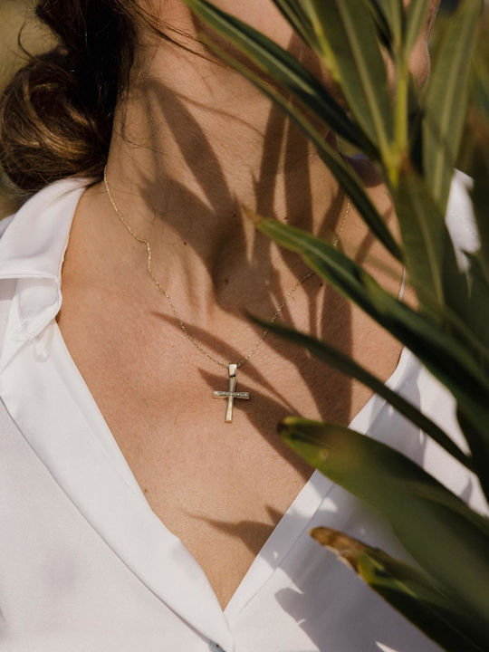 Themelidis Jewels Χρυσός Σταυρός 14Κ Διπλής Όψης Themelidis Jewels Χρυσός Σταυρός 14Κ Διπλής Όψης