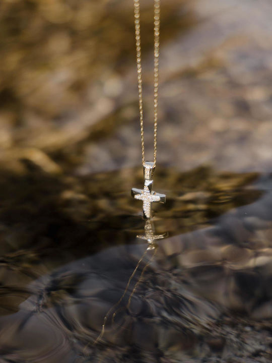 Themelidis Jewels Χρυσός Σταυρός 14Κ Διπλής Όψης Themelidis Jewels Χρυσός Σταυρός 14Κ Διπλής Όψης