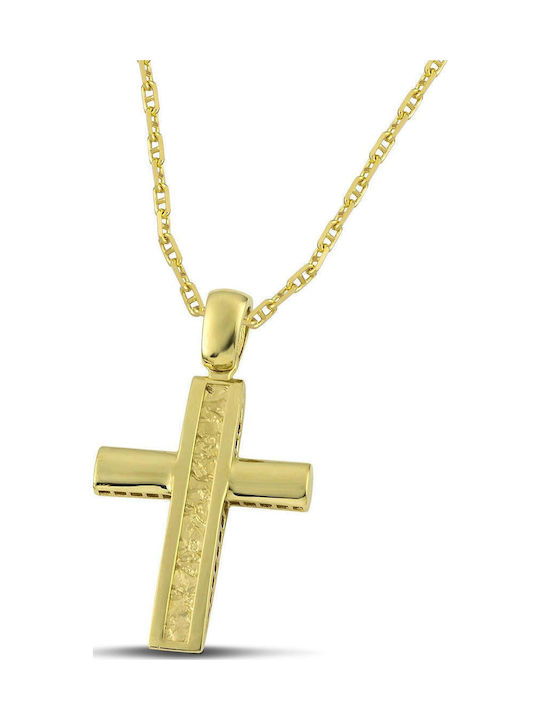 Themelidis Jewels Χρυσός Σταυρός 14Κ Διπλής Όψης Themelidis Jewels Χρυσός Σταυρός 14Κ Διπλής Όψης