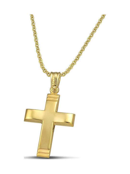 Themelidis Jewels Herren Gold Kreuz 14K