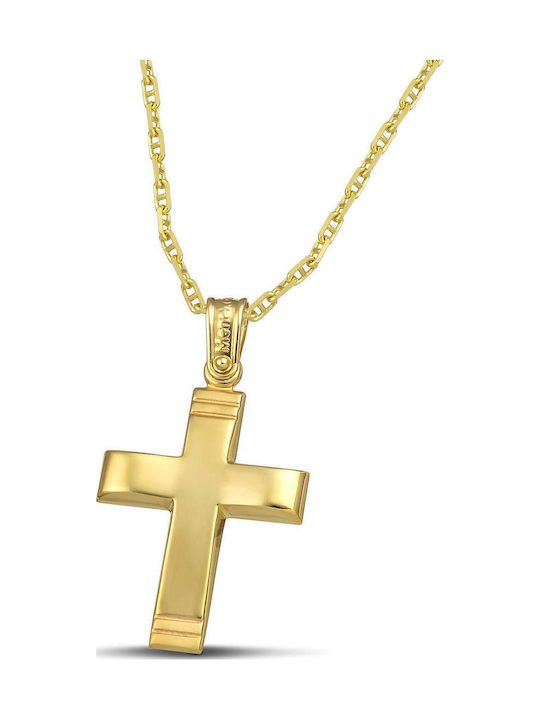 Themelidis Jewels Herren Gold Kreuz 14K