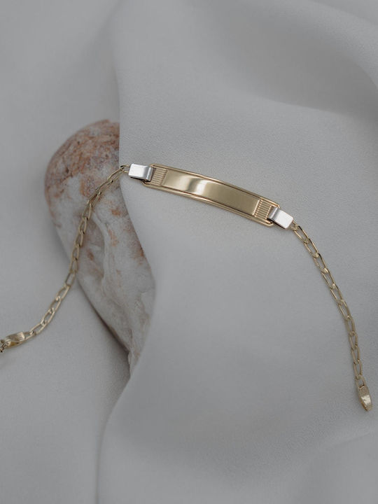 Themelidis Jewels Bracelet Id made of Gold 14K