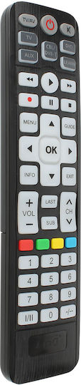 Linq Universal Tv Satellite Audio Dvd Player Remote Control Range 10m Black