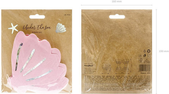 Mermaid Tail Party Napkins 13x12cm 20 Pieces