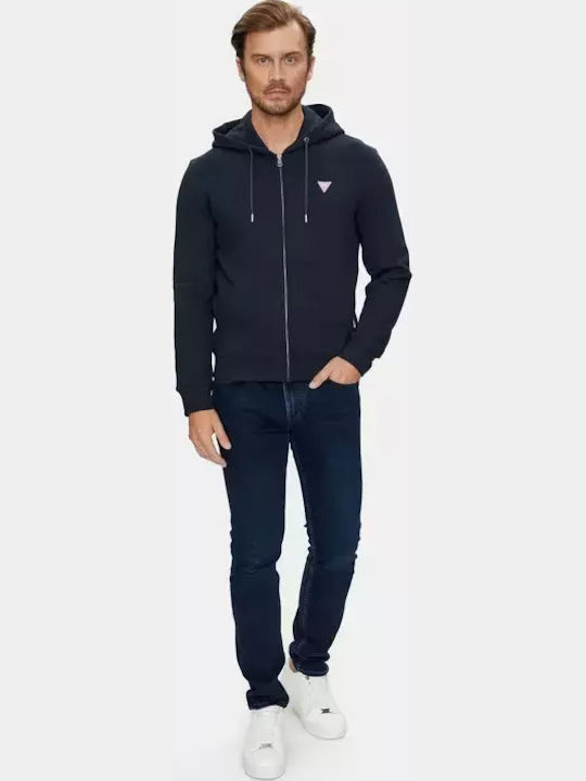 Sweatshirt with Hood Navy Blue