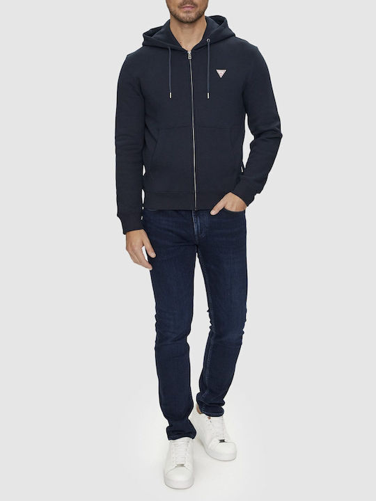 Sweatshirt with Hood Navy Blue