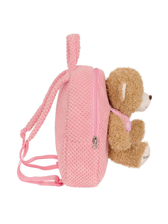 Children's Backpack Safta Bear Pink 23 X 27 X 7.5 Cm