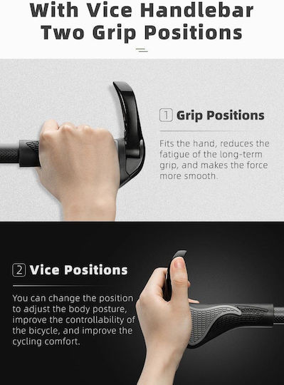 Rockbros HU-7016802870652 Bicycle Handlebar Grips in Black Color