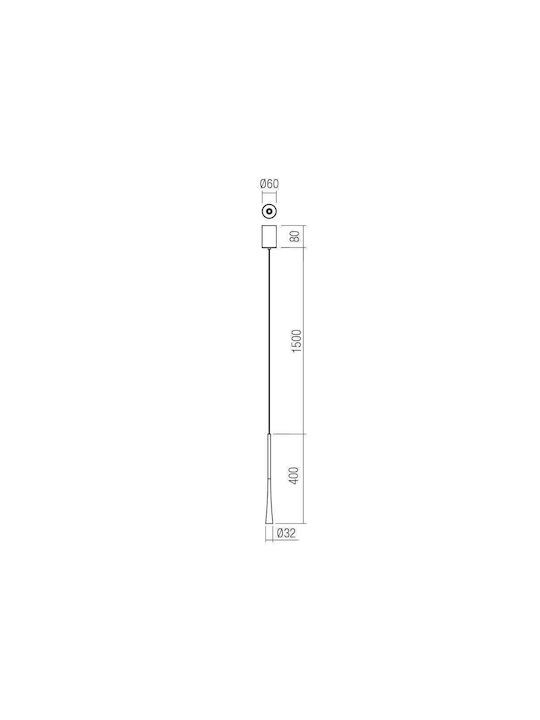 Redo Group Ito Su Hängelampe LED mit Warmes Weiß Licht Silber