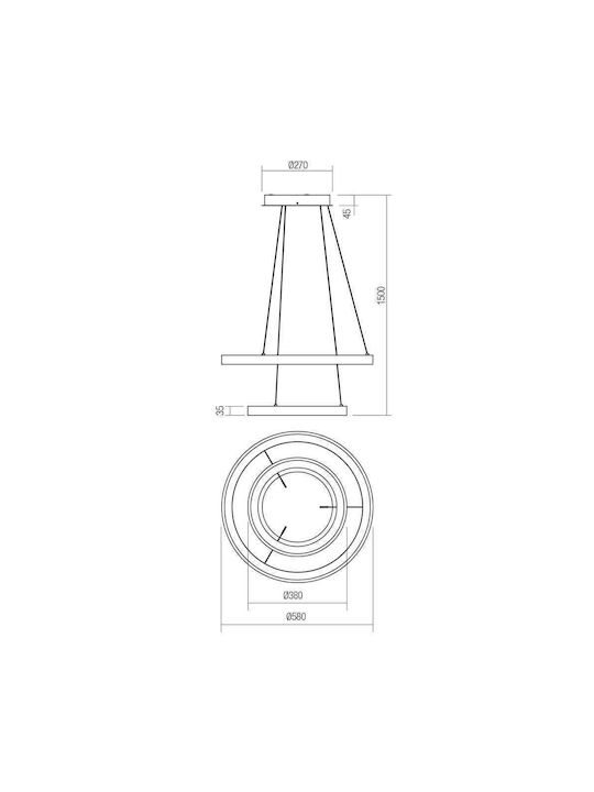 Redo Group Iconic Sux2c Hängelampe LED Schwarz