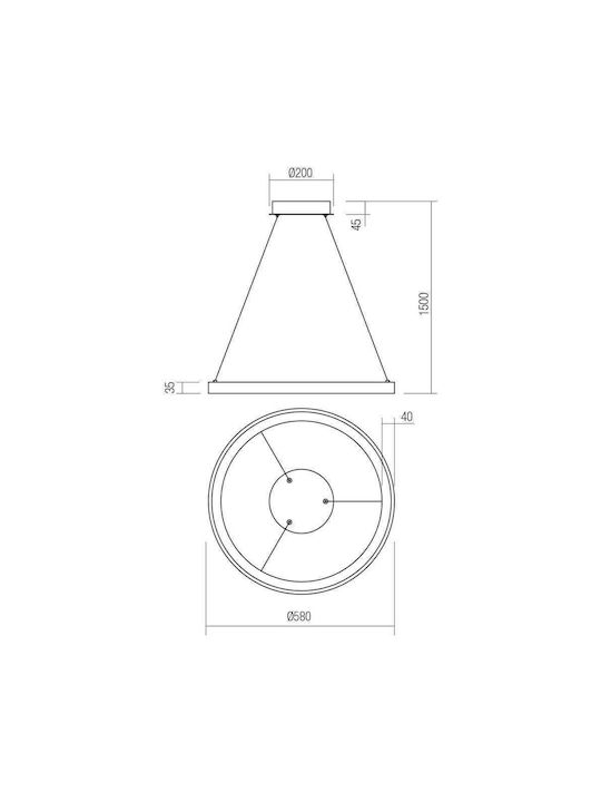 Redo Group Iconic Su Pendant Light LED Black