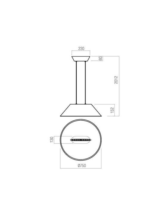 Redo Group Akira Su Hängelampe LED mit Warmes Weiß Licht Braun