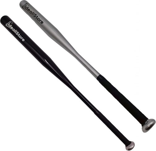 Set Două Bâte de Baseball din Aluminiu Ideallstore 80 Cm Argintiu