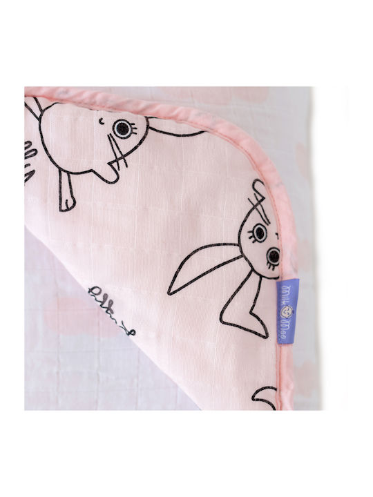 Milk&Moo Одеяло за пелени Pink Розов 90x110см.