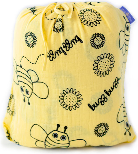 Milk&Moo Одеяло за пелени Yellow Жълт 90x110см.