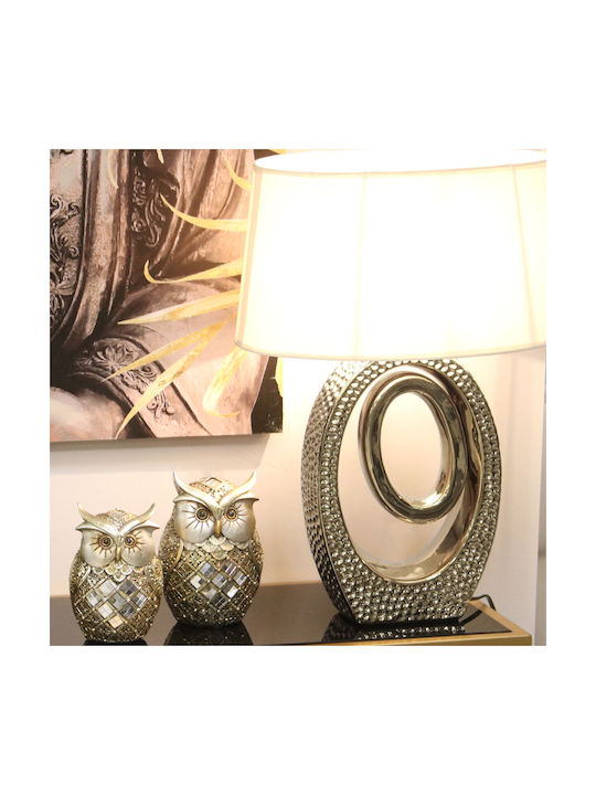 Decorative Figure Alexandra House Living Gold Acrylic Plastic Melamine Owl 10 X 7 X 15 Cm