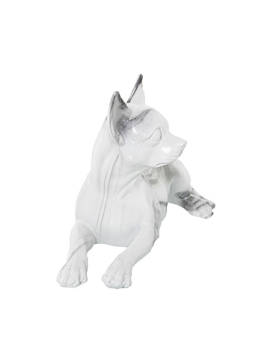 Decorative Figure Alexandra House Living Plastic Material Dog 17 X 28 X 18 Cm Marble