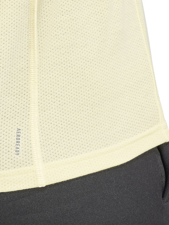 Performance Damen Sport Bluse Kurzärmelig Schnell trocknend Yellow