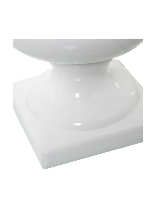 Vază Alexandra House Living Ceramică Albă 25 X 41 Cm