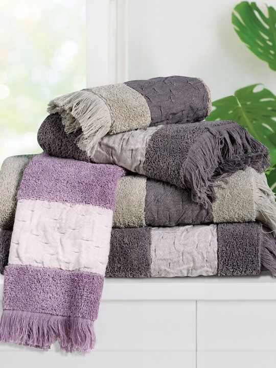 Das Home 3pc Bath Towel Set 0746 Dark Grey 0746 Weight 550gr/m²