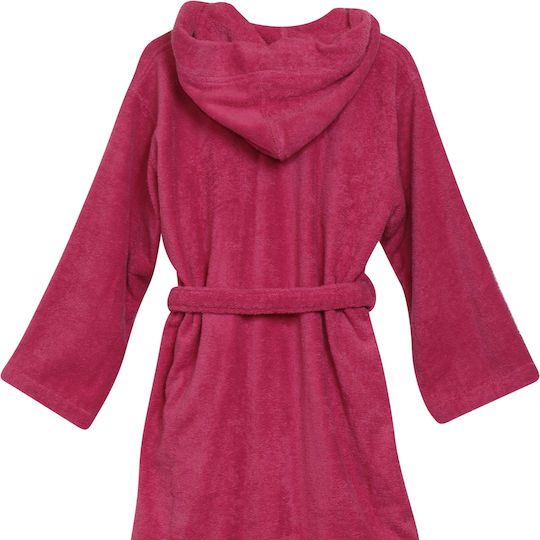 Das Home Kids Hooded Bathrobe Fuchsia Das Home Kids Hooded Bathrobe Fuchsia