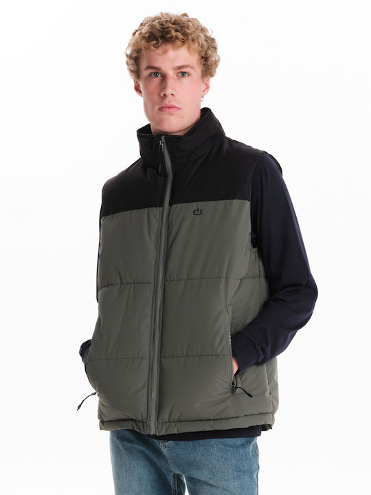 Emerson Ärmellos Herren Jacke Puffer Grün