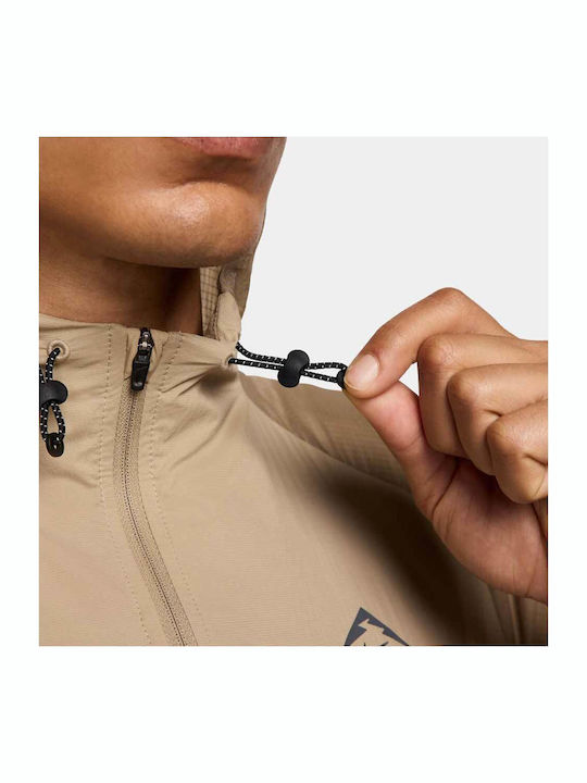 Trail Sportjacke Wasserdicht Beige