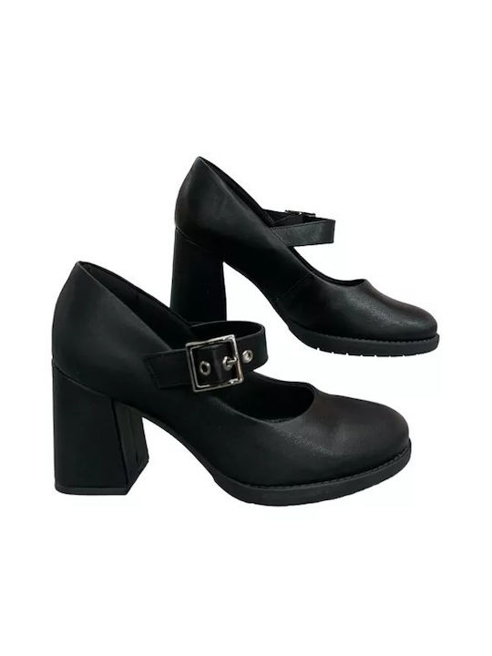 Piccadilly Anatomic Black Medium Heels