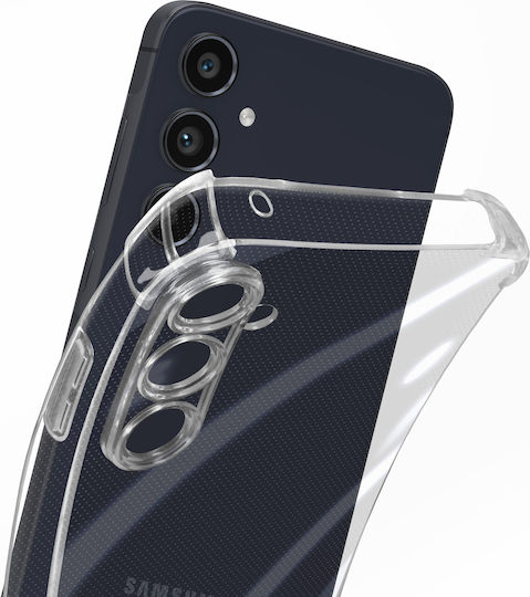 Калъф Mayaxess за Samsung Galaxy A55, силиконов, с подсилени ъгли, прозрачен
