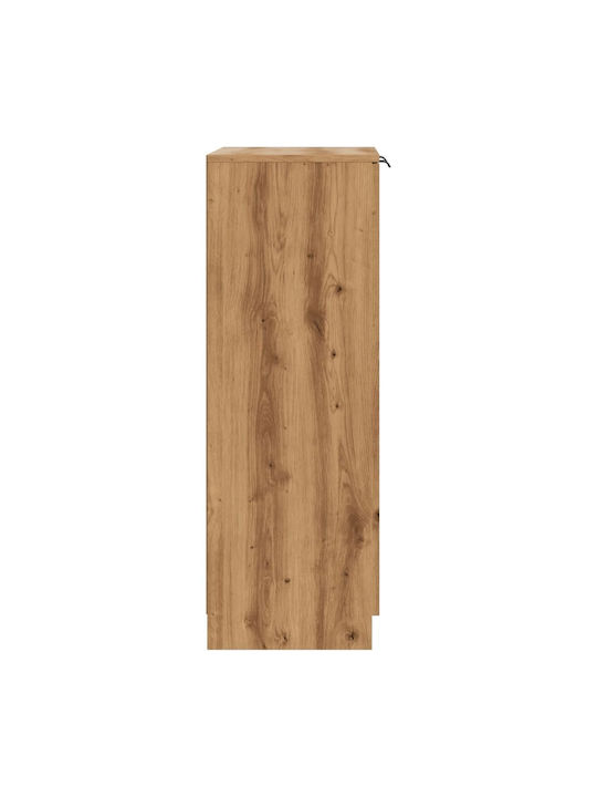 Wooden Shoe Organizer Beige 59x35x100.5cm