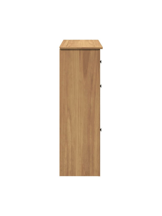 Ξύλινη Παπουτσοθήκη από Μασίφ Ξύλο 80x35x105cm