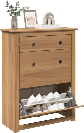 Holz Schuhschrank aus Massivholz 80x35x105cm