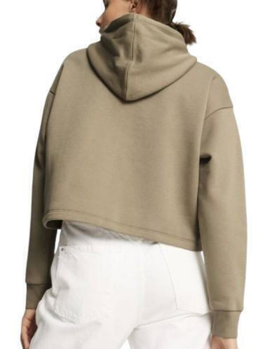 PUMA Logo Sweatshirt Brown Hooded