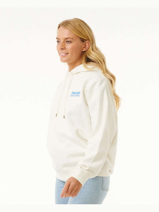 Rip Curl Surf Women's Hooded Fleece Sweatshirt Bone/bright Blue