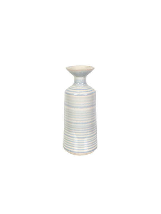 Romimex Decorative Vase Blue 16x16x40cm