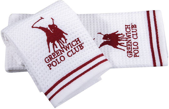Greenwich Polo Club 2805 Πετσέτα Κουζίνας από 100% Βαμβάκι σε Κόκκινο Χρώμα 40x60cm 2τμχ Greenwich Polo Club 2805 Πετσέτα Κουζίνας από 100% Βαμβάκι σε Κόκκινο Χρώμα 40x60cm 2τμχ