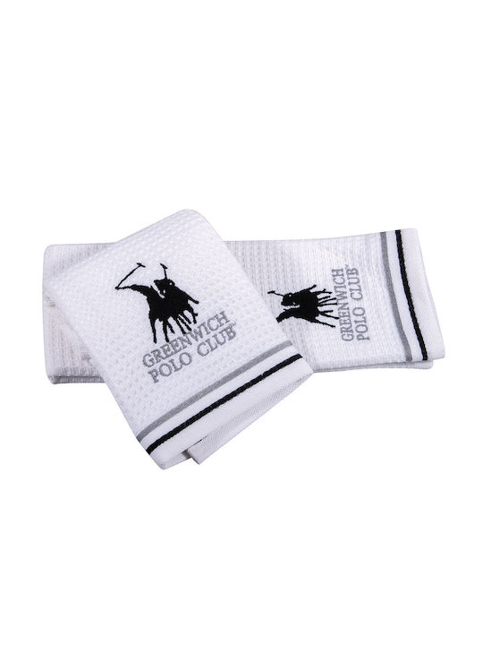 Greenwich Polo Club Towel made of 100% Cotton in Gray Color 40x60cm 2pcs