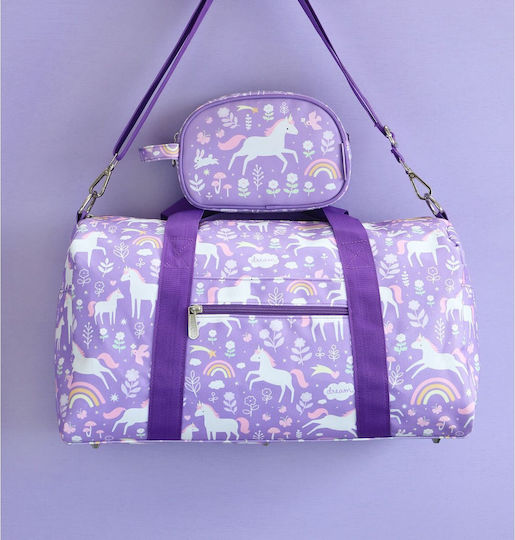 A Little Lovely Company Weekend Bag Σακ Βουαγιάζ Μωβ Υφασμάτινο Μ46xΠ22xΥ25εκ.