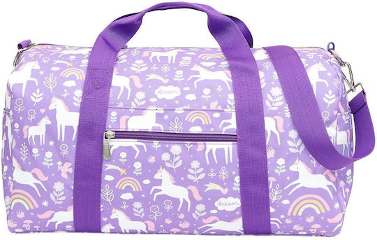 A Little Lovely Company Weekend Bag Σακ Βουαγιάζ Μωβ Υφασμάτινο Μ46xΠ22xΥ25εκ.