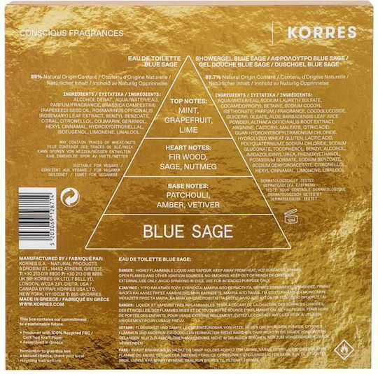 Korres Herbarium Of Blue Sage Set pentru bărbați 2buc