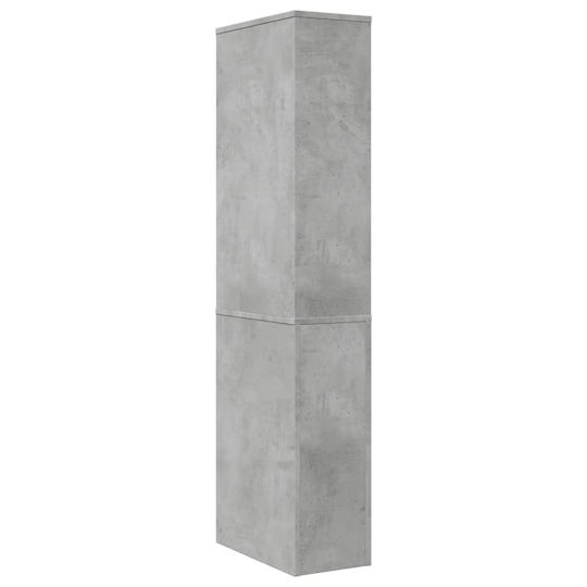 vidaXL Ντουλάπι Μπάνιου 22x41x135cm Γκρι