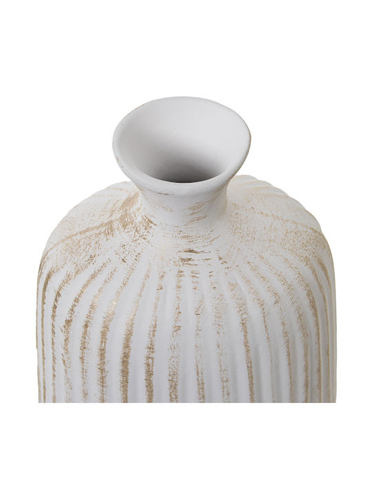 Alexandra House Living Decorative Vase White 18x18x37cm