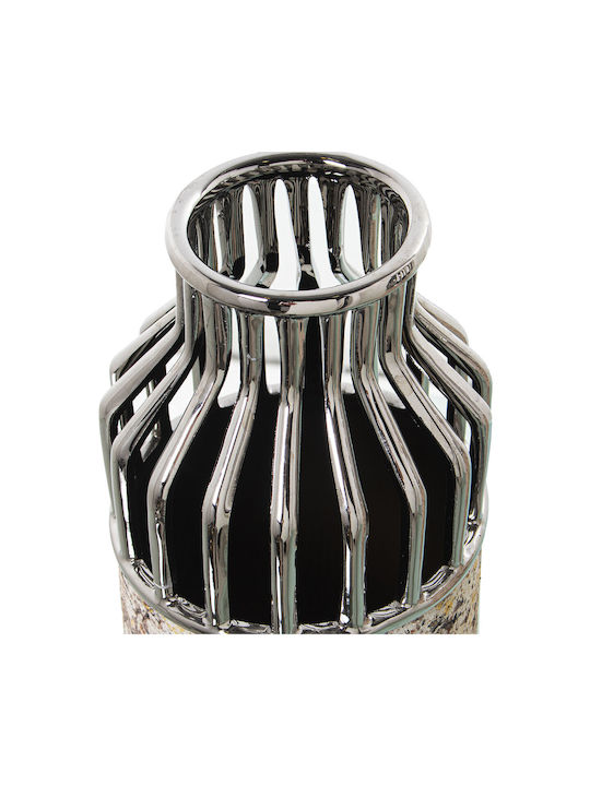 Alexandra House Living Decorative Vase Silver 13x13x28cm