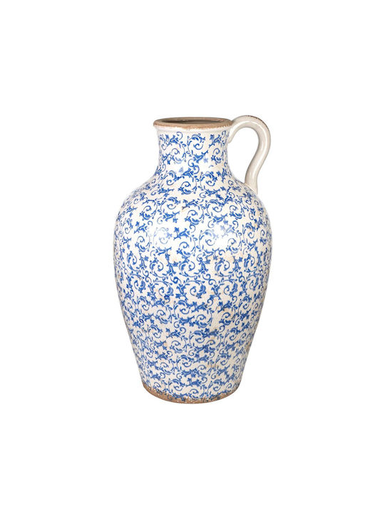 Romimex Decorative Vase Blue 40x40x70cm