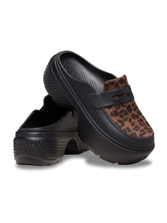 Crocs Heel Mules Black