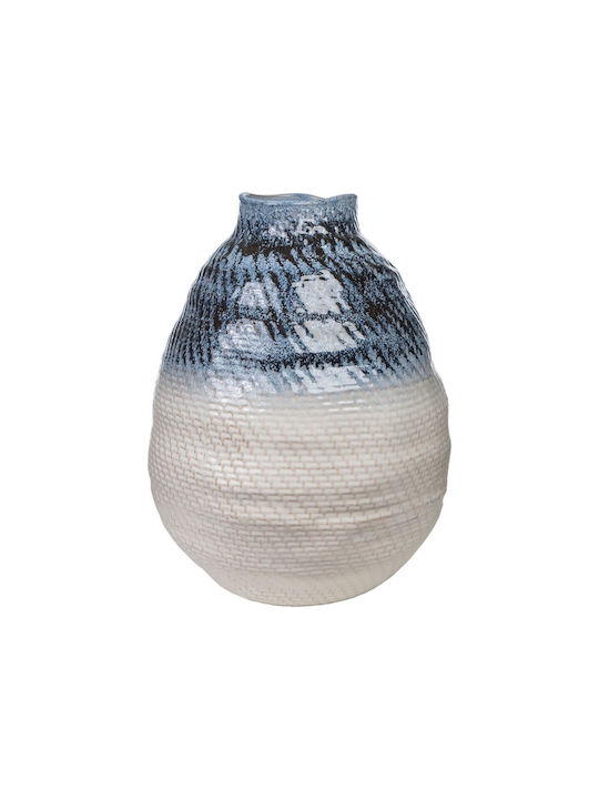 Romimex Decorative Vase Blue 37x37x47cm